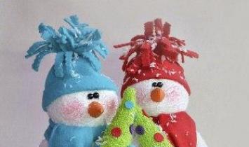 Новогодние снеговики своими руками: лучшие идеи и мастер-классы с фото Как и из чего можно сделать снеговика